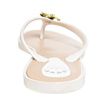 C&C California Women's Gold Medallion Flip Flop Thong Sandal - Image 2