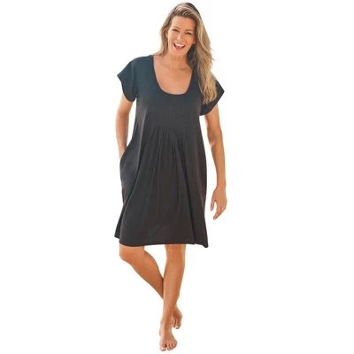 Swim 365 Women’s Plus Size Box-Pleat Cover Up - Image 4