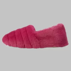 Isotoner Women's Shay Faux Fur Slip-on Slippers - Berry Pink