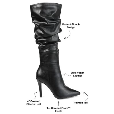 Journee Collection Womens Sarie Tru Comfort Foam Extra Wide Calf Stiletto Knee High Boots - Image 7