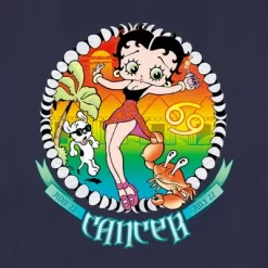 Women's Betty Boop Cancer Zodiac T-Shirt