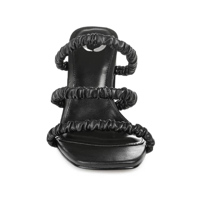 Journee Collection Womens Reagaan Tru Comfort Foam Open Square Toe Block Heel Sandals - Image 5