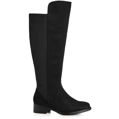 Women's Wide Fit Kali Tall Boot - Black | EVANS - Image 5