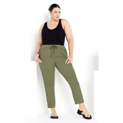 Women's Plus Size Alana Pull On Pant - Moss | AVENUE - Image 7