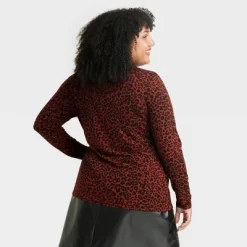 Women's Long Sleeve Turtleneck T-Shirt - Ava & Viv™