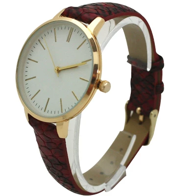 Olivia Pratt Snake Print Leather Strap Watch - Image 8