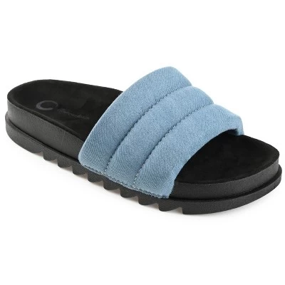 Journee Collection Womens Lazro Tru Comfort Foam Slide Flat Sandals - Image 10