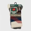 Hanes Explorer Downtown Streets 3pk Crew Socks - Red 5-9