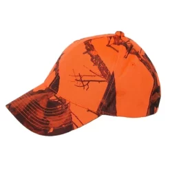 CTM Men's Break Up Blaze Outdoor Camo Baseball Hat
