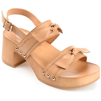 Journee Collection Womens Tia Double Bow Accent Clog Sandals - Image 13