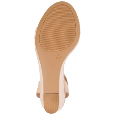 Journee Collection Womens Loucia Buckle Ankle Strap Wedge Sandals - Image 4