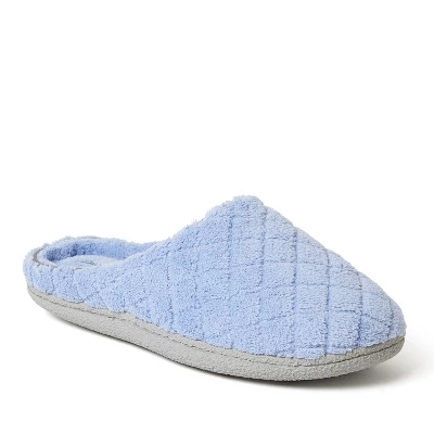 Dearfoams Women's Leslie Quilted Microfiber Terry Memory Foam Clog Slipper - Image 6