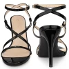 Perphy Strappy Slingback Open Toe Stiletto Heels Sandals For Women