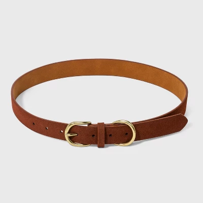 Women's Double Harness Metal Loop Belt - Universal Thread™ Cognac - Image 2