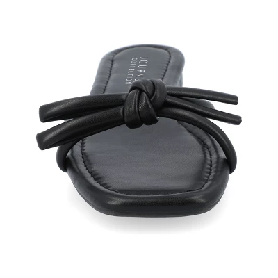 Journee Collection Womens Soma Tru Comfort Foam Slide Low Block Heel Sandals - Image 5