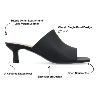Journee Collection Womens Mercerr Slip On Open Toe Kitten Heel Pump - Image 7