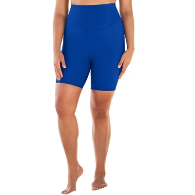 Swim 365 Women’s Plus Size 360° Powermesh Swim Boy Short - Image 6