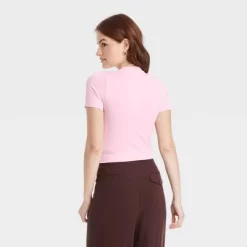 Women's Slim Fit Short Sleeve Seamless Baby T-Shirt - A New Day™