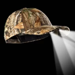 POWERCAP Adult 4 LED Unstructured Cotton Hat - Real Tree Camo