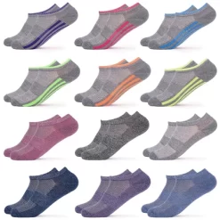 Gallery Seven Womens No-Show Athletic Sport Socks 12 Pack,Size: 9-11