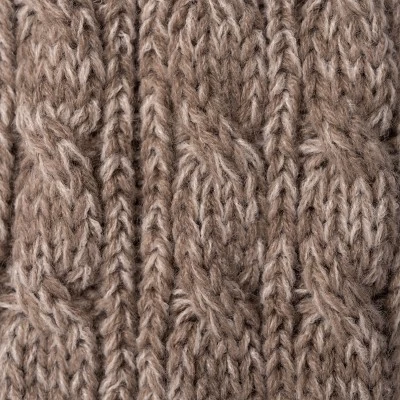 MUK LUKS Women's Cable Knit Over The Knee Socks - Driftwood/Pearl , OS (6 - 11) - Image 3