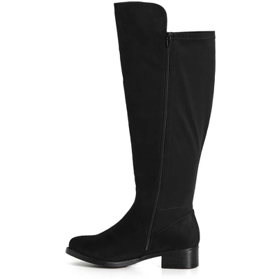 Women's Wide Fit Kali Tall Boot - Black | EVANS - Image 3