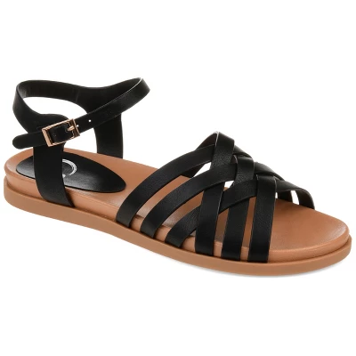 Journee Collection Womens Kimmie Ankle Strap Flat Sandals - Image 9