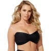 Swimsuits For All Women’s Plus Size Valentine Ruched Bandeau Bikini Top