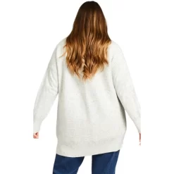 Women's Plus Size Grace Cardigan - Ivory | AVENUE
