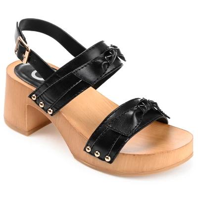 Journee Collection Womens Tia Double Bow Accent Clog Sandals - Image 9