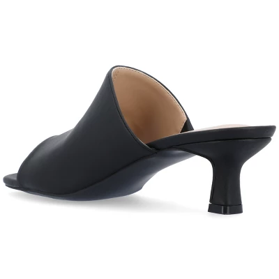 Journee Collection Womens Mercerr Slip On Open Toe Kitten Heel Pump - Image 6