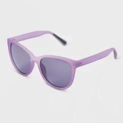 Women's Matte Plastic Cateye Polarized Sunglasses - All In Motion™ Purple