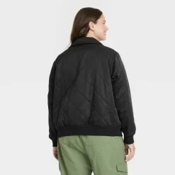 Women's Quilted Bomber Jacket - Ava & Viv™