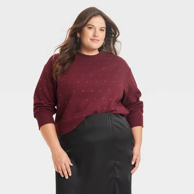 Women's Jeweled Pullover Sweatshirt - A New Day™ - Image 5