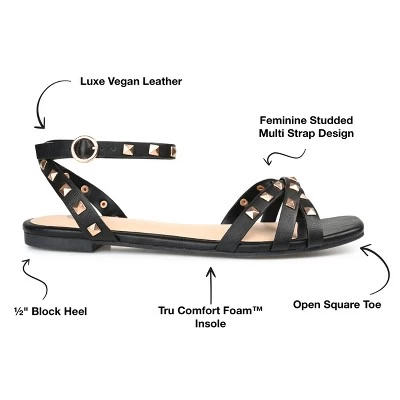 Journee Collection Womens Zendaya Tru Comfort Foam Ankle Strap Low Block Heel Sandals - Image 7